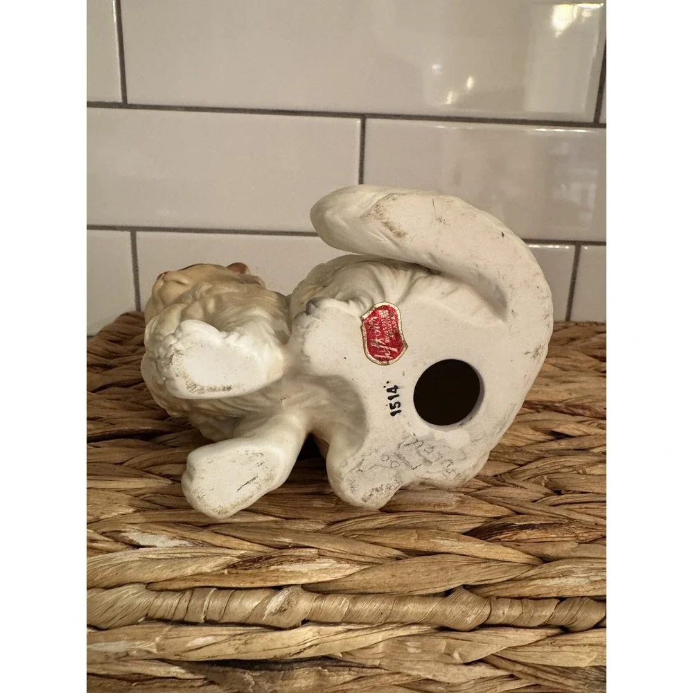 VINTAGE LEFTON ‎ Persian Cat Ceramic Figurine 5.5